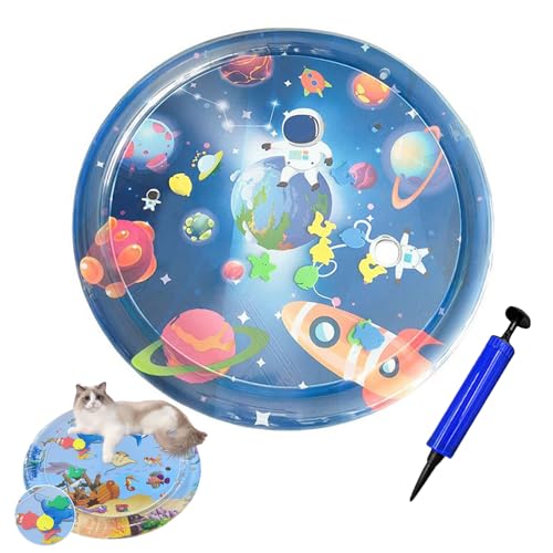 Ejoyiso Katzen Kühl und Spielmatte, Kühl und Spielmatte Katzen, Wassermatte Katzen Kratzfest 100 * 100 cm Toy for Cats and Dogs Verdickung (D) von Ejoyiso