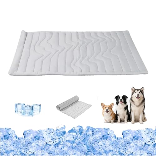 Ejoyiso Pfotenchill Kühlmatte, Pfotenchill Kühlmatte Hund, Pfoten Chill Kühlmattes Geeignet Für Hunde- Und Katzenkühler, Maschinenwaschbar (L) von Ejoyiso