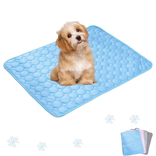 Ejoyiso Pfotenfrost Matte, Pfotenfrost Matte Für Katzen, Kühldecke Hund, Ideal Für Zuhause, Auto Und Garten (Himmelblau, XXL (150 X 100 cm)) von Ejoyiso