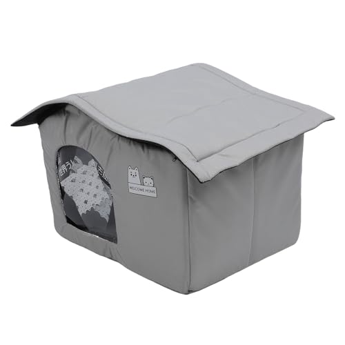 Ejousous Katzenkühlhaus, Temperaturverriegelungs Aluminiumfolie Innenraum Faltbarer Sommer -Haustierkühlhaus mit Eisbeutel für Katzenhunde für den Innen Im Freien (M Size) von Ejoyous