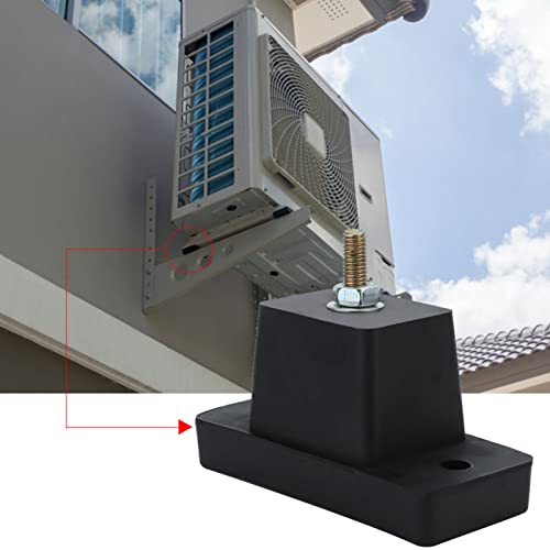 Ejoyous Gummivibrationsdämpfer für Klimaanlagen Im Freien, 4pcs 500 Kg Kapazität mit Anti -Vibrationskissen, Klimaanlagenmontagegummi -Pads für Wechselstrombasis von Ejoyous