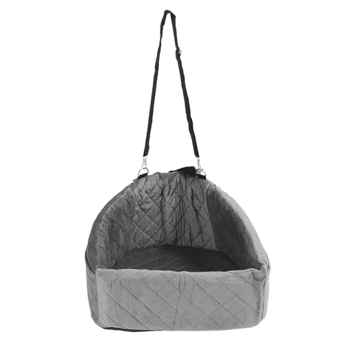 Ejoyous Hunde Autositz, Waschbarer Hundesitz Hundeautositz Sitzerhöhung Hundebett Auto Hundesitzerhöhung für kleine und mittelgroße Hunde 50 x 52 x 28 cm (Grey) von Ejoyous