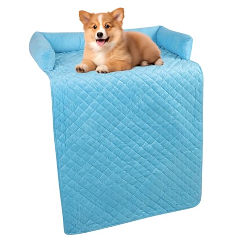 Ejoyous Hundebett für Sofa, Haustier Couch Abdeckung Möbelschutz weicher Plüsch Fuzzy Nicht rutschen beruhigende Bett Matte Maschine waschbar für Hunde und Katzen, 29.5 x 47.2in von Ejoyous