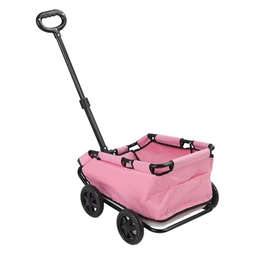 Hundewagen für Kleine Hunde, Hundebuggy klappbar 4 Räde r für Hunden bis 12 kg, Faltbarer Hunde Trolley Hundebuggy, für Kleine Hunde Katzen von Ejoyous