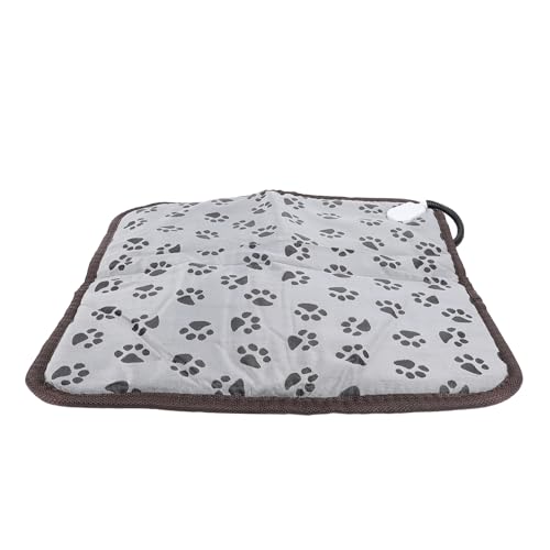 Ejoyous Pet Heating Pad Chew Resistant Electric Heated Dog Cat Blanket, Adjustable Temperature Pet Heating Pad Warmer for House with Water Resistant für den Innenbereich 45x45cm von Ejoyous