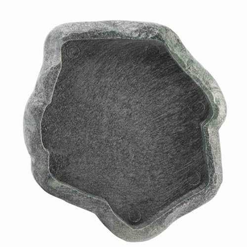 Ejoyous Reptilien Wasser Tablett ABS Resin Durable Repti Rock Feeder Wasser und Futterschale für Schildkröte und Eidechse - Robuste Futterschüssel zum Füttern und Tränken von Haustieren (S) von Ejoyous