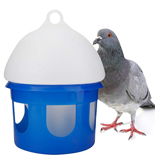 Ejoyous Taubenfütterung, Großes Fassungsvermögen Automatischer Taubenfütterer Wasserspender Wasserspender Haustier Papagei Wasserfütterer Trinker Taube Trinkbrunnen Käfig (2L) von Ejoyous