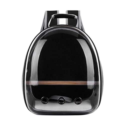 Ejoyous Vogel-Reisetasche, Tragbarer Vogel-Rucksackkäfig Atmungsaktive Vogelträger Multifunktionelle Haustier-Rucksäcke, für Papageien Sittiche Kleine Tiere Reisen Wandern Camping (Black) von Ejoyous