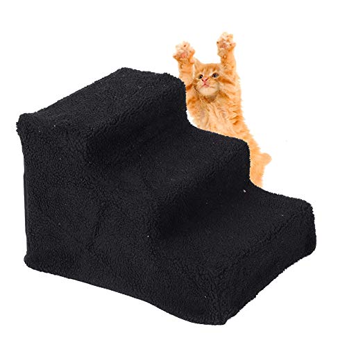 Hundetreppe aus hochwertigem PP-Material, für Arthritis, Schmerzen, Hüftdysplasie, mit Abnehmbarer Abdeckung, für hohe Betten, Rampenleiter (Ejoyousx749enqku6-01) von Ejoyous