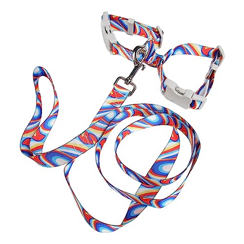 Katzen Geschirr Leinen Set Ausbruchsicher Einstellbare Weiche Kitten Weste Leine Mit Schnellverschluss Gürtel Für Outdoor Aktivitäten (M 55–65 kg/121,3–143,3 lb) von Ejoyous