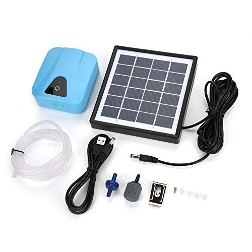 Solar Teichbelüfter, Luftpumpe Sauerstoffpumpe Solarmodul Gartenteich Belüftung Solarbetriebene Teich Luftpumpe Solar Water Air Pump Aquarium Oxygenator für Garten Teich Aquarium von Ejoyous