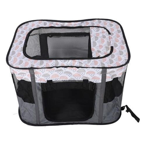 Tierlaufstall Faltbar für Kleintiere Hunde, Tragbare Hundehütte Haustierzaun Rechteckig Hundebox Transportbox, für Katze Kaninchen Haustier Camping Reisen Indoor Outdoor von Ejoyous