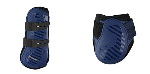 Ekkia Aurora Gamaschenset mit Streichkappen, PU Hartschale mit Neopren Innenfutter WB (blau) von EKKIA