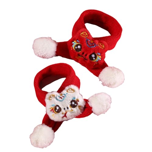 Eladcncmc Haustier-Schal, verstellbar, Schlangenjahr, Feiertage, Feiern, Haustier-Halstuch für aktive Haustiere, 2 Stück Eladcncmc Haustier-Schal, verstellbar, Schlangenjahr, Feiertage, Feiern, Haustier-Halstuch für aktive Haustiere, 2 Stück von Eladcncmc