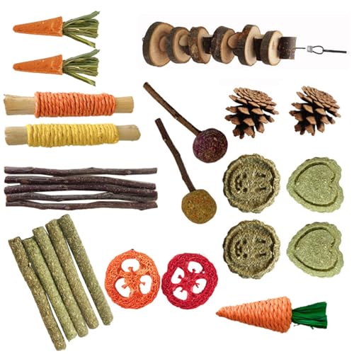 Eladcncmc Käfigspielzeug für Hamster, Kauspielzeug, Übung, Grasschleifstäbchen, Kauspielzeug für Backenzähne für Chinchillas, Hamster Eladcncmc Käfigspielzeug für Hamster, Kauspielzeug, Übung, Grasschleifstäbchen, Kauspielzeug für Backenzähne für Chinchillas, Hamster von Eladcncmc