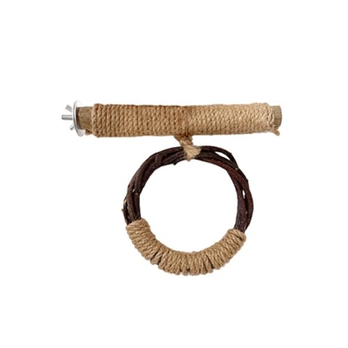 Eladcncmc Papageien-Schleifkratzer, Sitzstange, Schaukel, Vogelständer, Käfig, Spielzeug, Schleifen, Sitzstange Eladcncmc Papageien-Schleifkratzer, Sitzstange, Schaukel, Vogelständer, Käfig, Spielzeug, Schleifen, Sitzstange von Eladcncmc