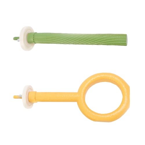 Eladcncmc Set mit 2 Papageien-Schleifkratzern, Sitzstange, Vogelständer, Käfig-Spielzeug, Spielzeug, Schleifen, Sitzstange Eladcncmc Set mit 2 Papageien-Schleifkratzern, Sitzstange, Vogelständer, Käfig-Spielzeug, Spielzeug, Schleifen, Sitzstange von Eladcncmc