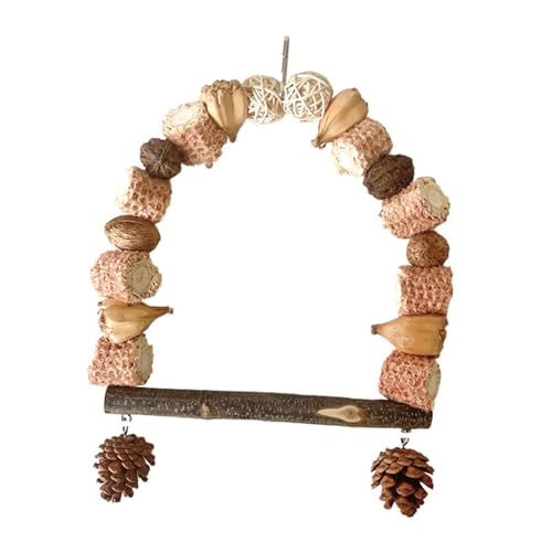 Eladcncmc Vogelschaukel Kauspielzeug Vogelkäfig Stehschaukel Kleine Vogelkäfig Schaukel mit Tannenzapfen Ständer Sitzstange für Conure Eladcncmc Vogelschaukel Kauspielzeug Vogelkäfig Stehschaukel Kleine Vogelkäfig Schaukel mit Tannenzapfen Ständer Sitzstange für Conure von Eladcncmc