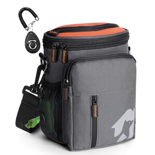 Leckerlitasche für Hunde, Hunde Leckerli-Beutel für Training Futterbeutel Hundetraining Praktische Hundetasche für Snacks und Training von Elalove
