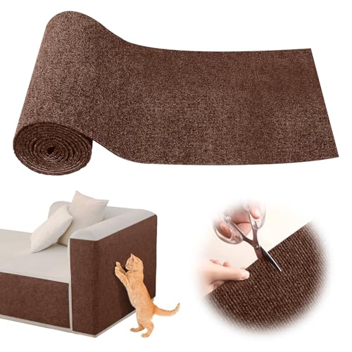 200 cm x 30 cm kratzmatte selbstklebend Selbstklebend Kratzbretter Khaki Katze Kratzteppich Katze Kratzmatte Katze Wand Teppich Katzen Kratzbrett Katzen Kratzwand (Braun, M) von Electri-HQ