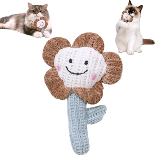 Electspark Katzenspielzeug, Blumen-Katzenminze-Spielzeug für Indoor-Katze, interaktiver Kätzchen-Kicker für Katzenanreicherung, Übung, Kratzen, Selbstspiel, alle Rassen, weiches und langlebiges von Electspark