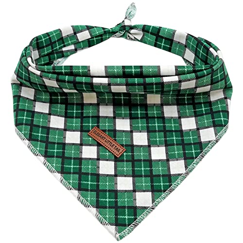 Elegant Littel Tail Hund Bandana, Frühling Haustier Bandanas 1PC Baumwolle waschbar Jungen Mädchen Quadrat Hund Lätzchen Halstuch Hund Halstücher für kleine mittlere große Hunde von Elegant little tail