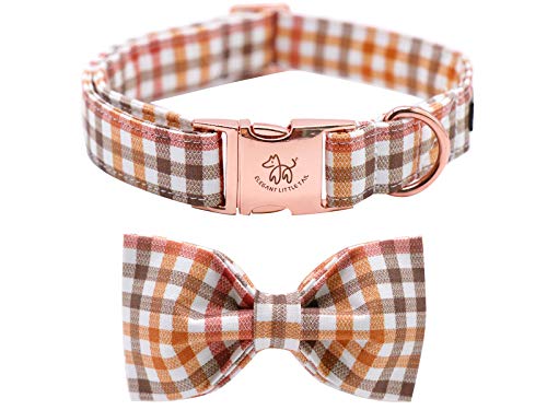 Elegant little tail Hundehalsband, Komfortables Hundehalsband mit Schleife, Herbst Haustierhalsband Verstellbare Hundehalsbänder für kleine, mittlere und große Mädchen- oder Jungenhunde Elegant little tail Hundehalsband, Komfortables Hundehalsband mit Schleife, Herbst Haustierhalsband Verstellbare Hundehalsbänder für kleine, mittlere und große Mädchen- oder Jungenhunde von Elegant little tail