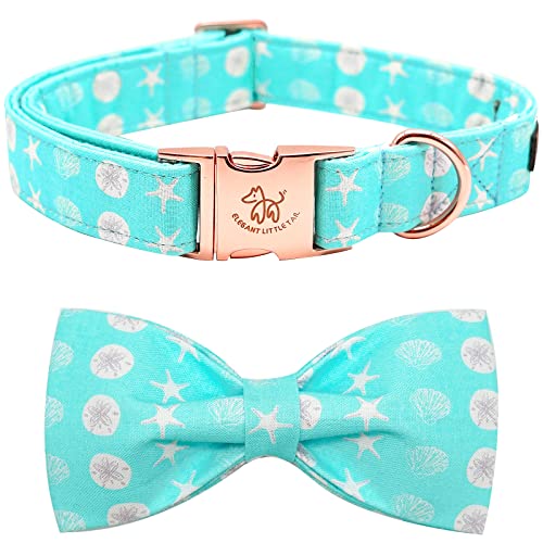 Elegant little tail Hundehalsband mit Schleife, Hundehalsband mit weicher Schleife, Hundehalsband, Mädchen, Junge, verstellbares Hundehalsband für kleine, mittelgroße und große Hunde von Elegant little tail