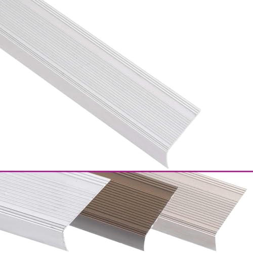 15 Pack Aluminum L-Shaped Stair Edge Profiles for Pet Stairs & Ramps, 90cm Silver - Durable & Non-Slip Safety Solution for Homes with Pets von Eleganz