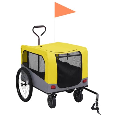 2-in-1 Fahrradanhänger & Buggy für Hunde - Oxford-Gewebe, Stahlrahmen - Leicht & Langlebig - Ideal für Outdoor-Aktivitäten 2-in-1 Fahrradanhänger & Buggy für Hunde - Oxford-Gewebe, Stahlrahmen - Leicht & Langlebig - Ideal für Outdoor-Aktivitäten von Eleganz