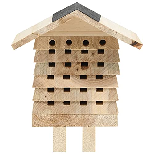 Bienenhotel aus Massivholz Tanne 22x20x20 cm – Natürlicher Lebensraum für Wildbienen & Insekten | Wetterfest & Langlebig | Ideal für Garten, Balkon oder Terrasse Bienenhotel aus Massivholz Tanne 22x20x20 cm – Natürlicher Lebensraum für Wildbienen & Insekten | Wetterfest & Langlebig | Ideal für Garten, Balkon oder Terrasse von Eleganz