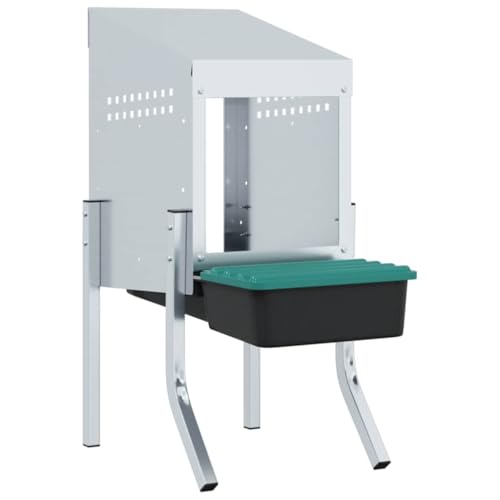 Chicken Nest Box with Legs | Galvanized Steel Small Animal Habitat | Durable & Weatherproof Coop for Hens | Easy Cleaning & Secure Egg Laying von Eleganz