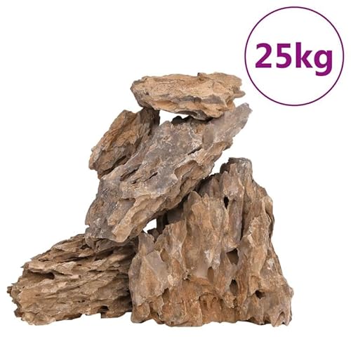 Drachensteine 25 kg Mehrfarbig 10-30 cm - Natürliche Aquariensteine für Süßwasser & Meerwasser - Dekorative Filtermedien für Fische & Pflanzen - Langlebig & Pflegeleicht von Eleganz