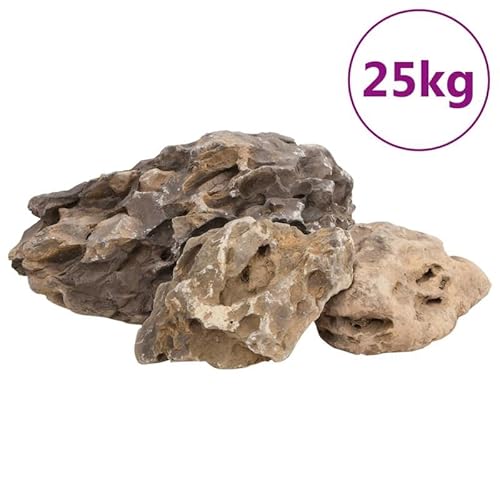 Drachensteine Aquarium Dekoration 25 kg Grau 10-40 cm - Natürliche Filtermedien für Aquarien, langlebig und pflegeleicht - Ideal für Süßwasser und Meerwasser Drachensteine Aquarium Dekoration 25 kg Grau 10-40 cm - Natürliche Filtermedien für Aquarien, langlebig und pflegeleicht - Ideal für Süßwasser und Meerwasser von Eleganz