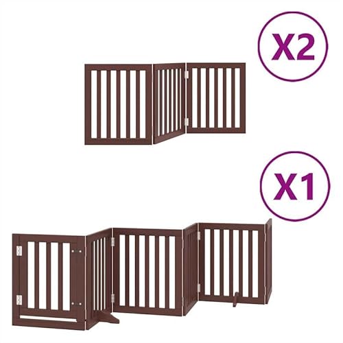 Eleganz 12-TLG. Hundetor aus Pappelholz – faltbar & stabil für Garten & Terrasse – 600 cm – Sicherheitszaun für Hunde – braun Eleganz 12-TLG. Hundetor aus Pappelholz – faltbar & stabil für Garten & Terrasse – 600 cm – Sicherheitszaun für Hunde – braun von Eleganz