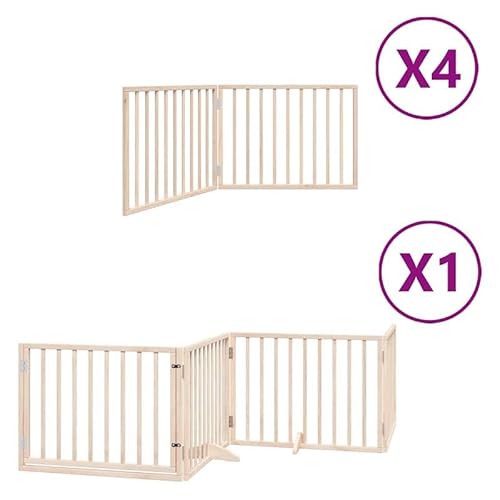 Eleganz 12-TLG. faltbares Hundetor mit Tür aus Pappelholz | 960 cm | Stabiles & langlebiges Gitter für Hunde | Ideal für Haus & Garten | Sicherheitslösung für Haustiere Eleganz 12-TLG. faltbares Hundetor mit Tür aus Pappelholz | 960 cm | Stabiles & langlebiges Gitter für Hunde | Ideal für Haus & Garten | Sicherheitslösung für Haustiere von Eleganz