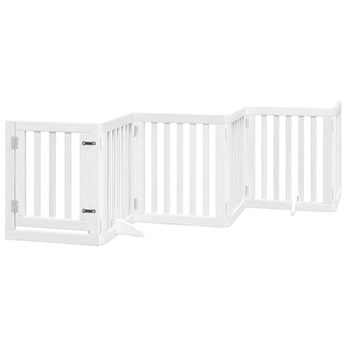Eleganz 6-TLG. Hundetor aus Pappelholz | faltbar & weiß | 300 cm | für Garten & Terrasse | langlebig & stabil | perfekt für Hundehalter Eleganz 6-TLG. Hundetor aus Pappelholz | faltbar & weiß | 300 cm | für Garten & Terrasse | langlebig & stabil | perfekt für Hundehalter von Eleganz