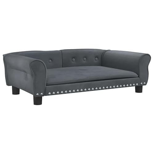 Eleganz Hundebett Dunkelgrau 95x55x30 cm - Samtweich & Wärmend für Hunde - Extra Bequemer Hundeschlafplatz für Mittelgroße Hunde - Langlebig & Pflegeleicht Eleganz Hundebett Dunkelgrau 95x55x30 cm - Samtweich & Wärmend für Hunde - Extra Bequemer Hundeschlafplatz für Mittelgroße Hunde - Langlebig & Pflegeleicht von Eleganz