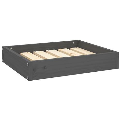 Eleganz Hundebett Grau aus Massivholz Kiefer 51,5x44x9 cm - Langlebiges & Natürliches Hundebett für Hunde Aller Größen - Bequemes Schlafplatz für Wohnung, Haus oder Garten Eleganz Hundebett Grau aus Massivholz Kiefer 51,5x44x9 cm - Langlebiges & Natürliches Hundebett für Hunde Aller Größen - Bequemes Schlafplatz für Wohnung, Haus oder Garten von Eleganz