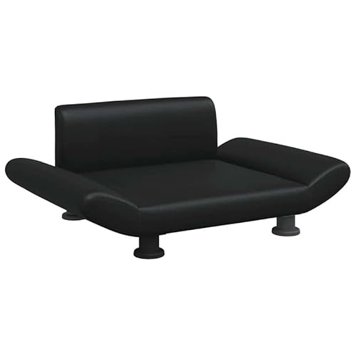 Eleganz Hundebett Schwarz 70x45x28 cm Kunstleder - Luxus Hundebett für Hunde mittlerer Größe, waschbar & Kratzfest - Bequemes Hundesofa für Wohnzimmer oder Schlafzimmer Eleganz Hundebett Schwarz 70x45x28 cm Kunstleder - Luxus Hundebett für Hunde mittlerer Größe, waschbar & Kratzfest - Bequemes Hundesofa für Wohnzimmer oder Schlafzimmer von Eleganz