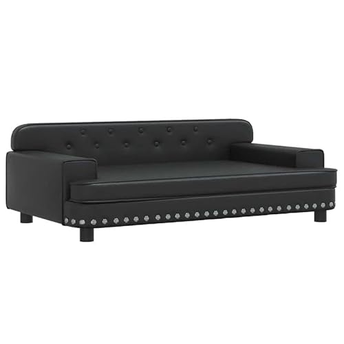 Eleganz Hundebett Schwarz 90x53x30 cm Kunstleder - Luxus Hundekorb für Hunde bis 30 kg, wasserabweisend & pflegeleicht - perfekt für Wohnung, Haus & Reise Eleganz Hundebett Schwarz 90x53x30 cm Kunstleder - Luxus Hundekorb für Hunde bis 30 kg, wasserabweisend & pflegeleicht - perfekt für Wohnung, Haus & Reise von Eleganz
