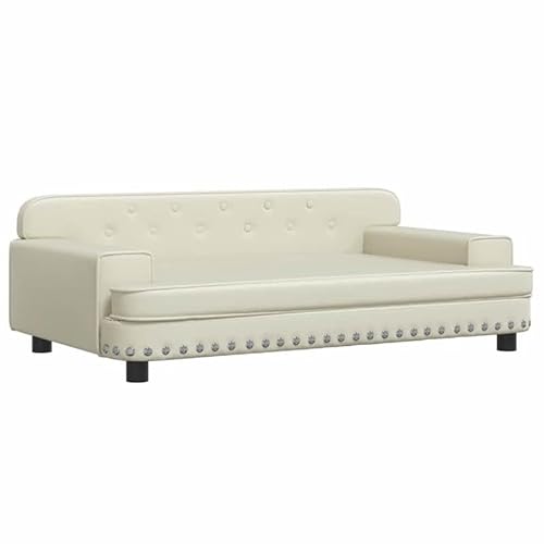 Eleganz Hundebett aus Kunstleder – Gemütliches Hundebett 90x53x30 cm mit massivem Kiefernholzrahmen – Langlebig & pflegeleicht für kleine bis mittelgroße Hunde – Perfekt für Wohnung, Haus & Reisen Eleganz Hundebett aus Kunstleder – Gemütliches Hundebett 90x53x30 cm mit massivem Kiefernholzrahmen – Langlebig & pflegeleicht für kleine bis mittelgroße Hunde – Perfekt für Wohnung, Haus & Reisen von Eleganz