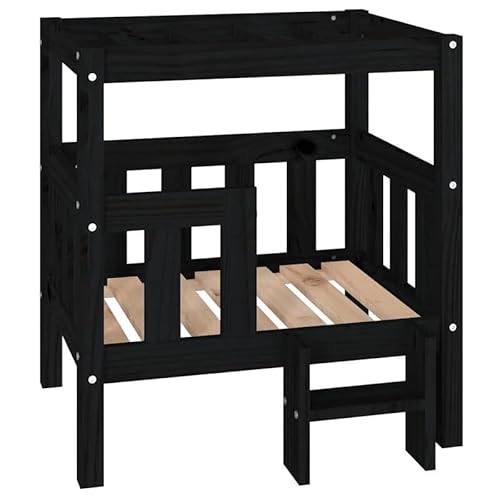 Eleganz Hundebett aus Massivholz Kiefer - 65,5x43x70 cm - Langlebiges & Bequemes Hundebett für Hunde Aller Größen - Ideal für Wohnung & Haus von Eleganz