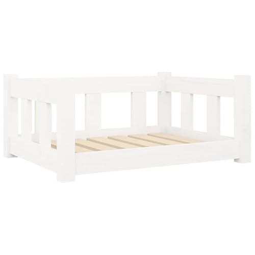 Eleganz Hundebett aus Massivholz Kiefer - 65,5x50,5x28 cm Weiß - Langlebiges & Bequemes Hundebett für Mittelgroße Hunde - Perfekt für Wohnung & Haus Eleganz Hundebett aus Massivholz Kiefer - 65,5x50,5x28 cm Weiß - Langlebiges & Bequemes Hundebett für Mittelgroße Hunde - Perfekt für Wohnung & Haus von Eleganz