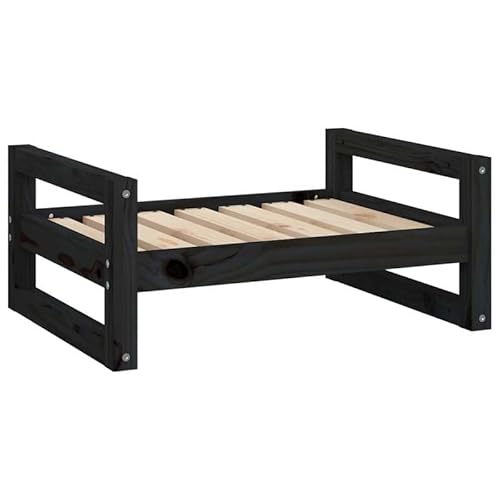 Eleganz Hundebett aus Massivholz Kiefer - Langlebiges & Bequemes Hundebett für Mittelgroße Hunde (65,5x50,5x28 cm) - Stabiler & Natürlicher Schlafplatz - Perfekt für Wohnung & Haus von Eleganz
