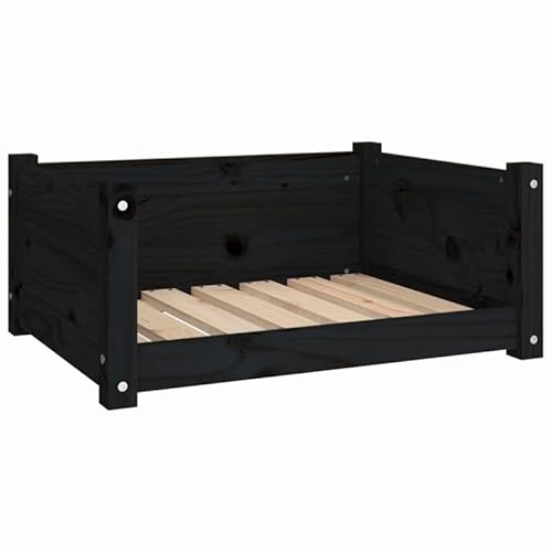 Eleganz Hundebett aus Massivholz Kiefer - Schwarzes Hundebett 65,5x50,5x28 cm - Langlebig & Bequem für Hunde Aller Größen - Perfekt für Wohnung, Haus & Garten Eleganz Hundebett aus Massivholz Kiefer - Schwarzes Hundebett 65,5x50,5x28 cm - Langlebig & Bequem für Hunde Aller Größen - Perfekt für Wohnung, Haus & Garten von Eleganz