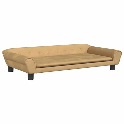 Eleganz Hundebett aus Samt 100x50x21 cm - Weiches Hundebett für Hunde Aller Größen, pflegeleicht & langlebig - Luxus Hundeschlafplatz für Wohnzimmer oder Schlafzimmer von Eleganz