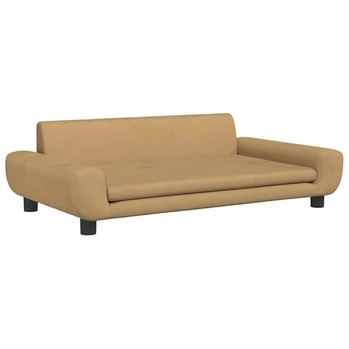 Eleganz Hundebett aus Samt 100x54x33 cm - Luxus Hundekorb für Hunde Aller Größen, weich & atmungsaktiv - Ideal für Wohnung, Haus & Reise von Eleganz