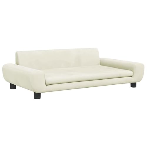Eleganz Hundebett aus Samt 100x54x33 cm - Weiches & pflegeleichtes Hundebett für kleine bis mittelgroße Hunde - Kuscheliger Schlafplatz für Wohnung & Haus von Eleganz