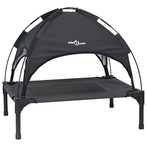 Eleganz Hundebett aus Stahl - Robustes Hundebett für mittelgroße Hunde - Langlebiges Haustierbett mit schwarzem Stahlrahmen - Perfekt für Wohnzimmer oder Schlafzimmer Eleganz Hundebett aus Stahl - Robustes Hundebett für mittelgroße Hunde - Langlebiges Haustierbett mit schwarzem Stahlrahmen - Perfekt für Wohnzimmer oder Schlafzimmer von Eleganz